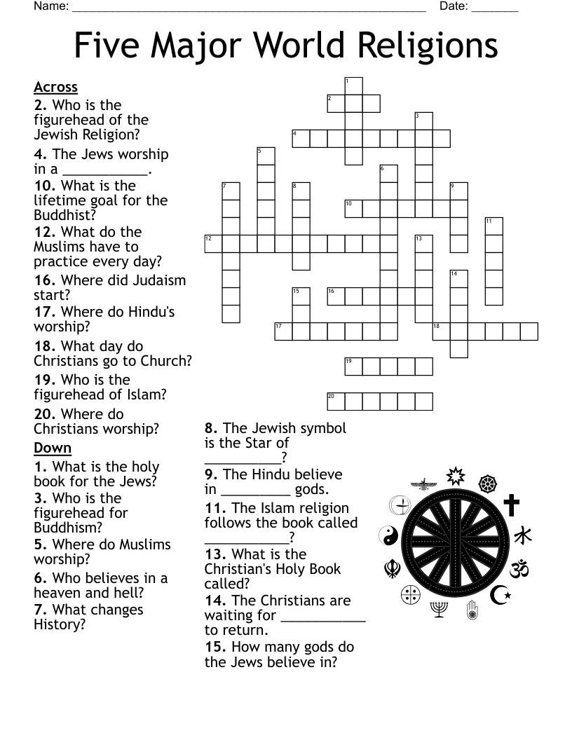 New Testament Bible Books Crossword WordMint