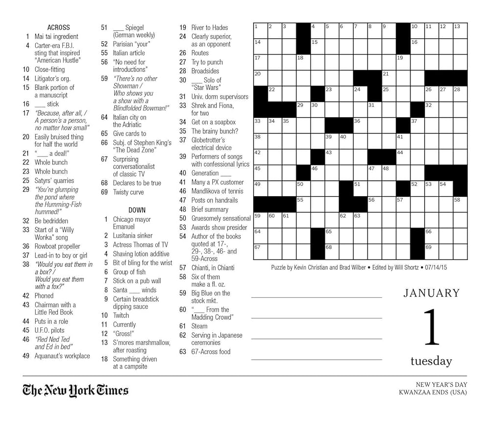 New York Times Crossword Puzzles 2019 Day to Day Calendar Amazon tr Oyuncak