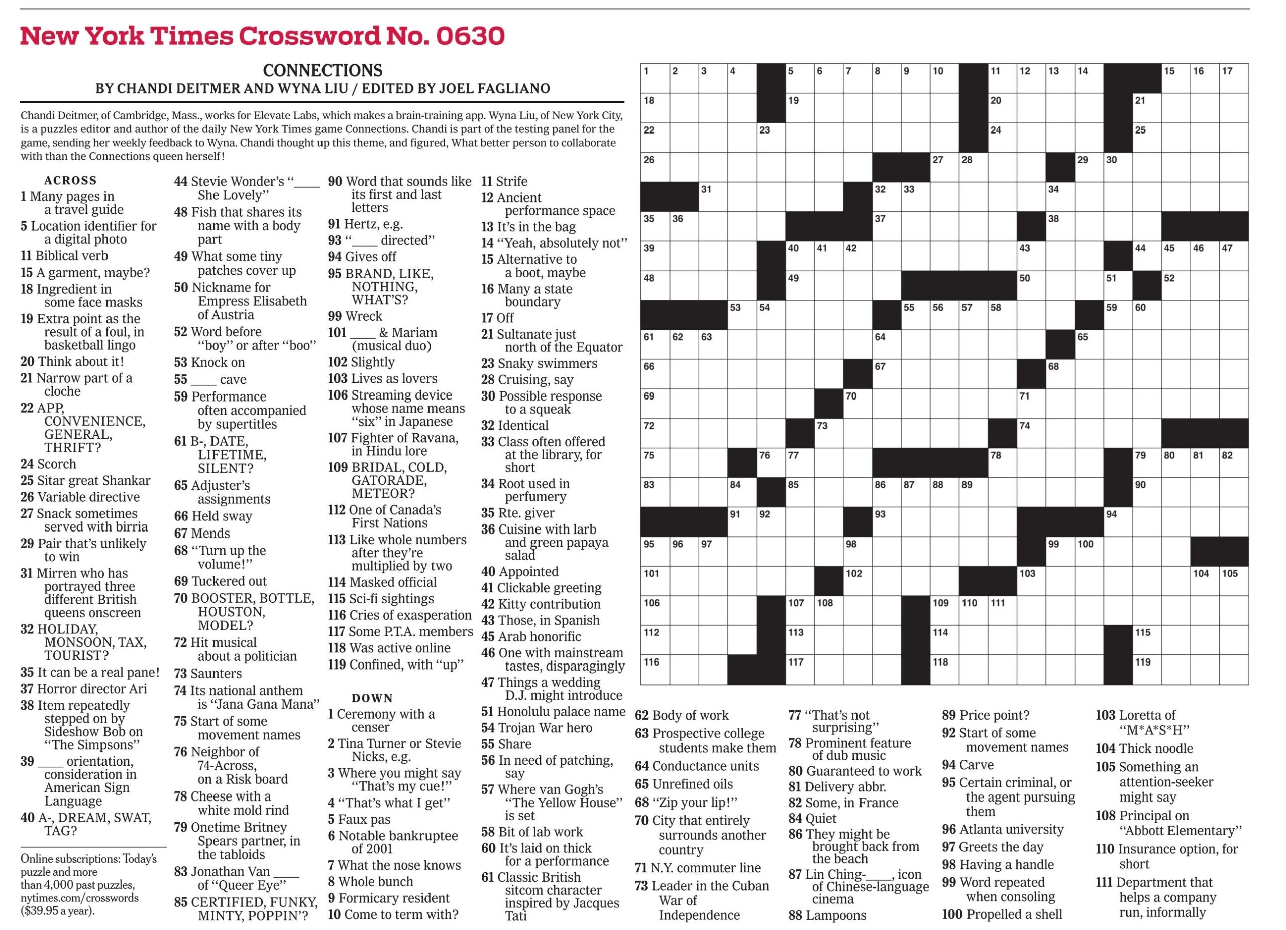 New York Times Daily Crossword Puzzles