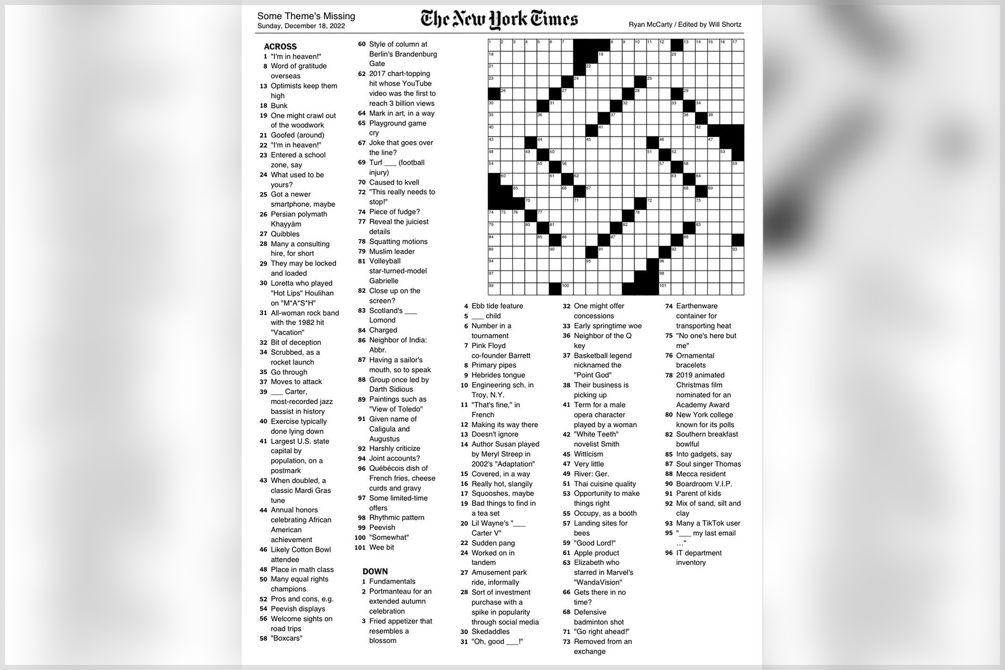 ny times crossword sunday printable