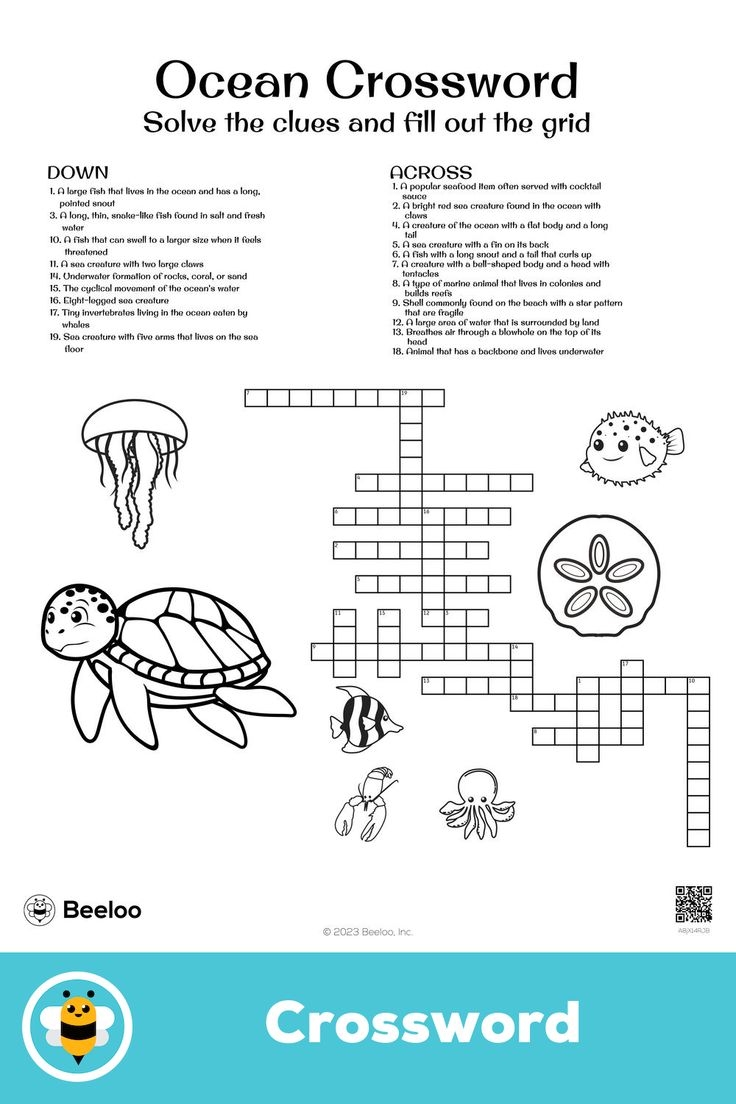Ocean Crossword Ocean Crossword