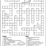 Printable 4th Grade Fall Crossword Puzzle Tree Valley Academy