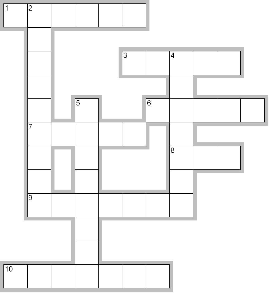 Printable Blank Crossword Grid