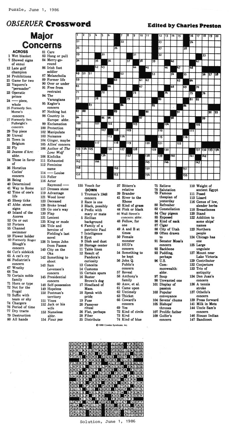 newsday sunday crossword printable