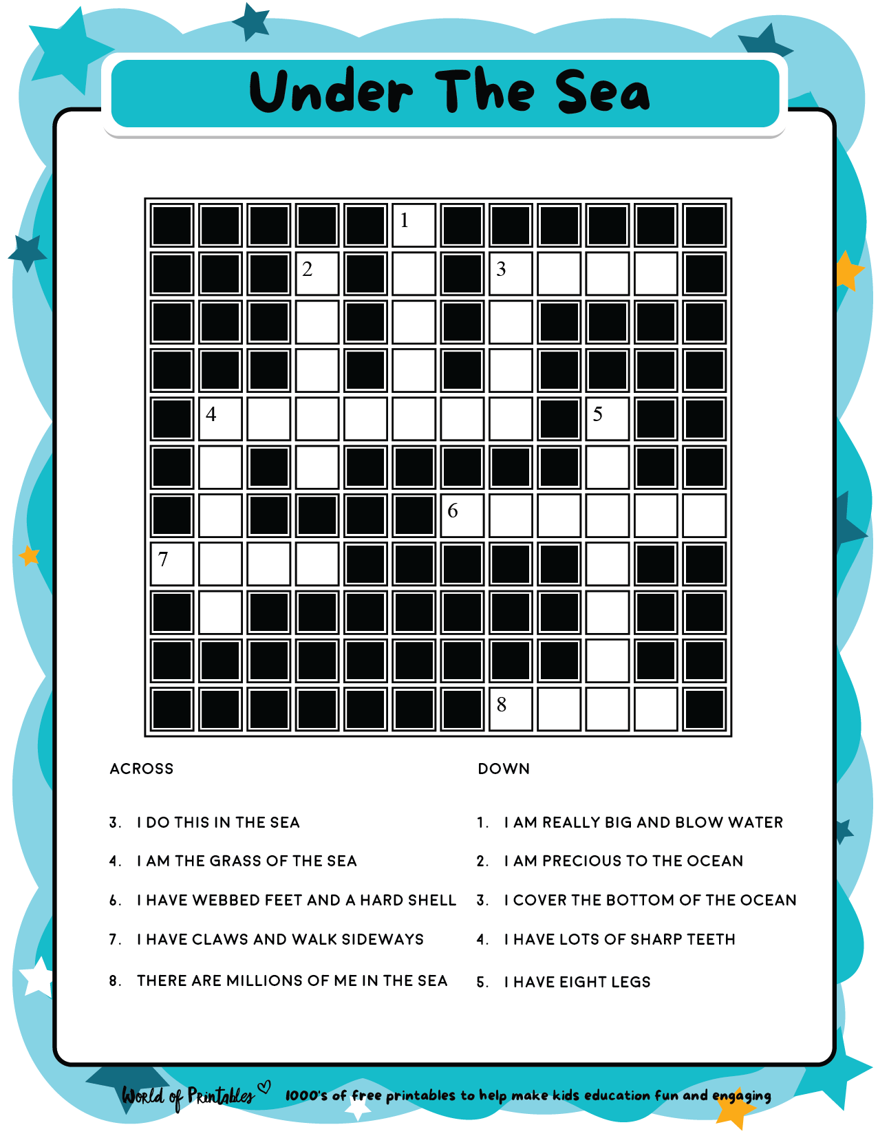 free daily crossword puzzle printable
