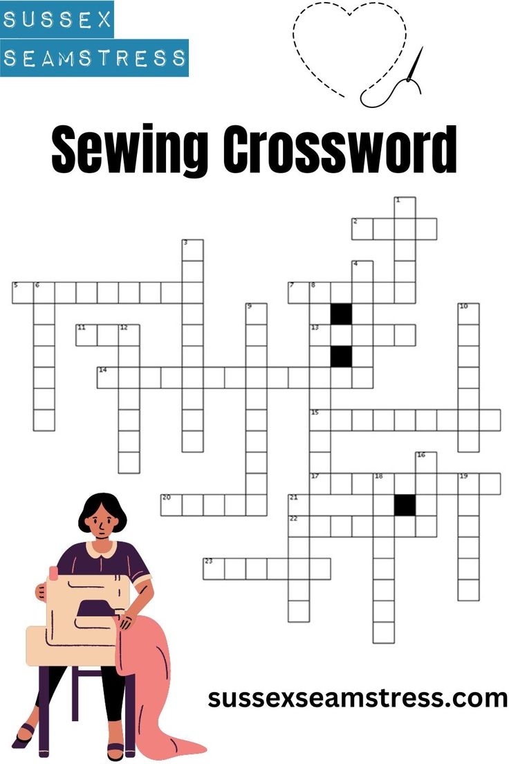 Printable Sewing Crossword Puzzle