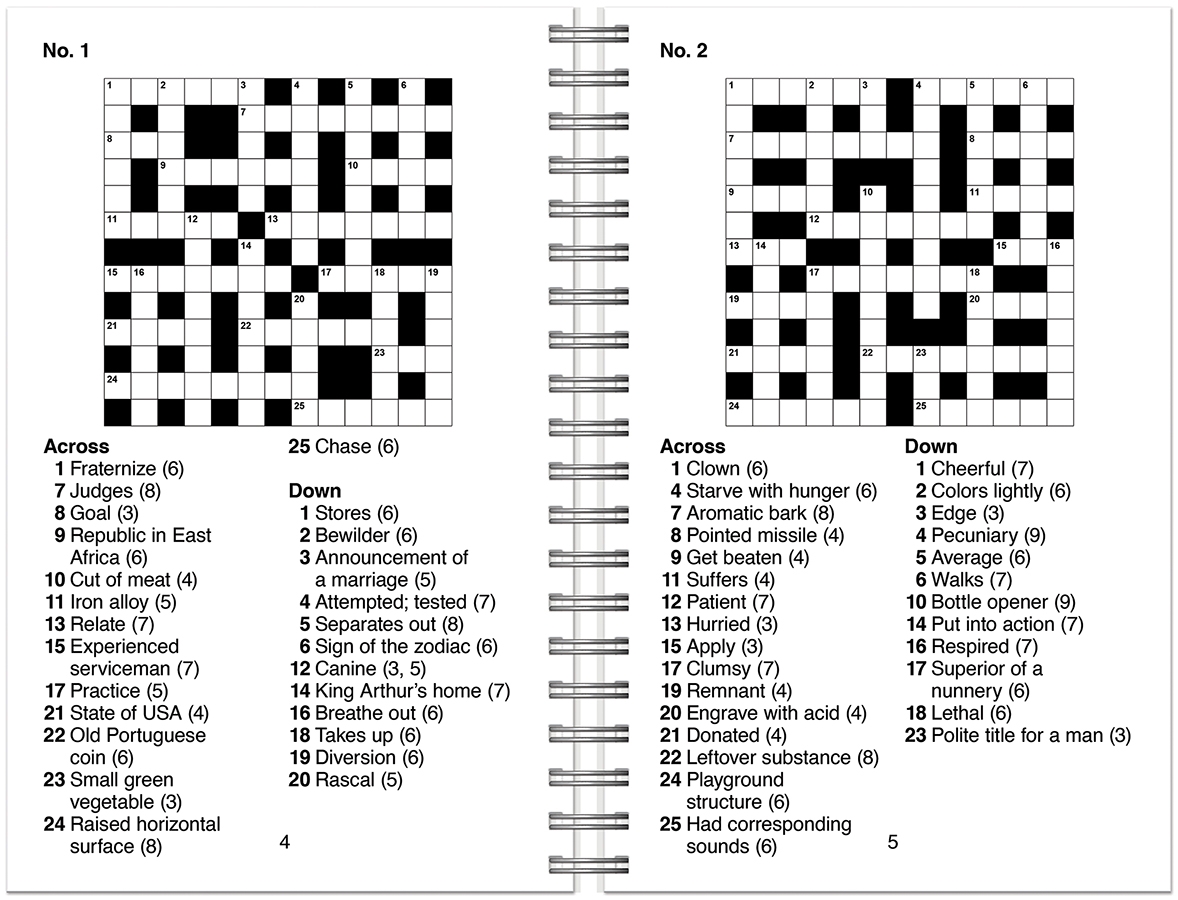 printable large print crossword puzzles