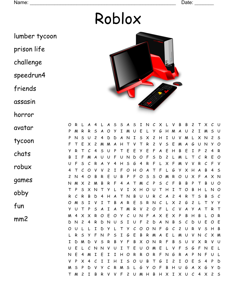 Roblox Word Search WordMint