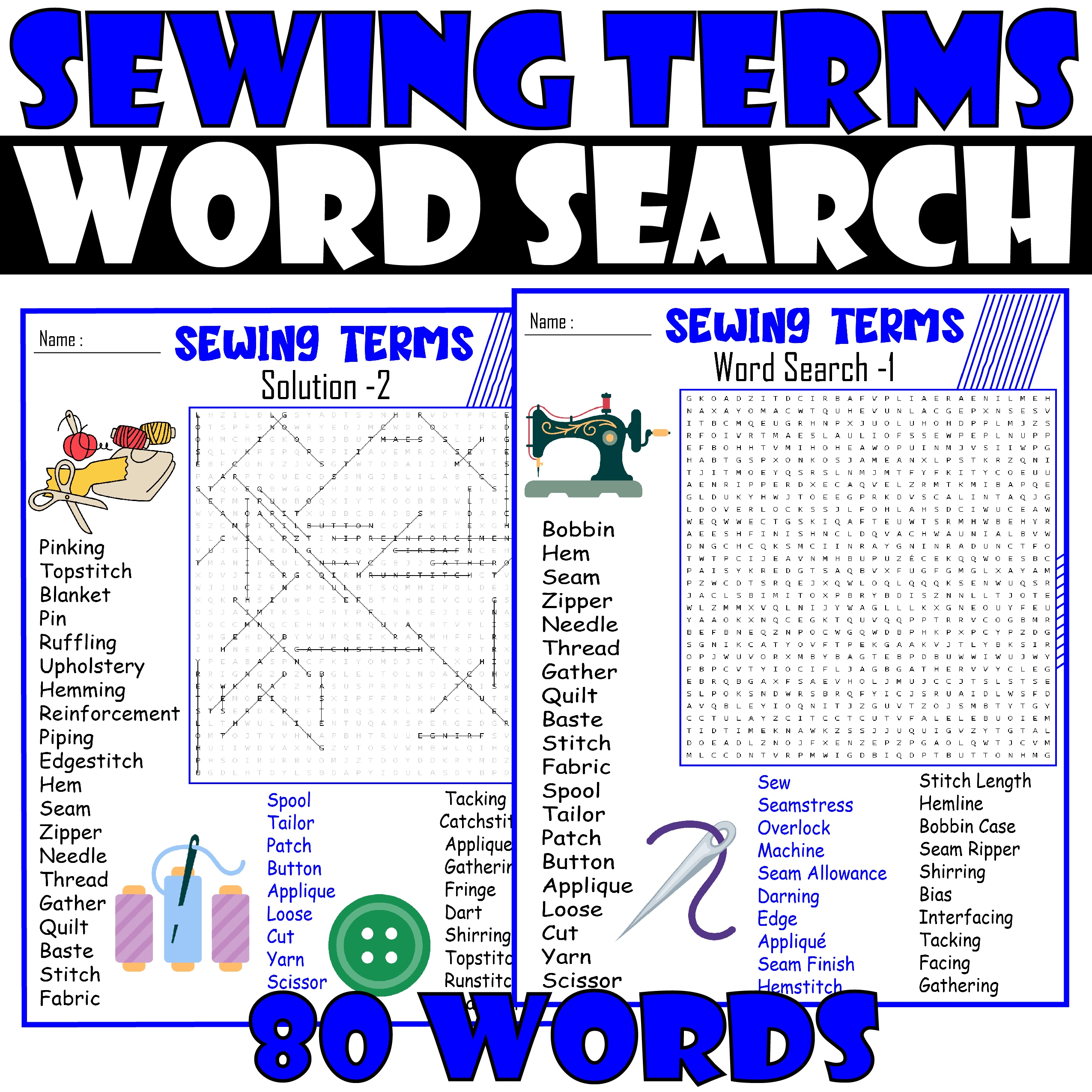 sewing tools crossword puzzle printable uen