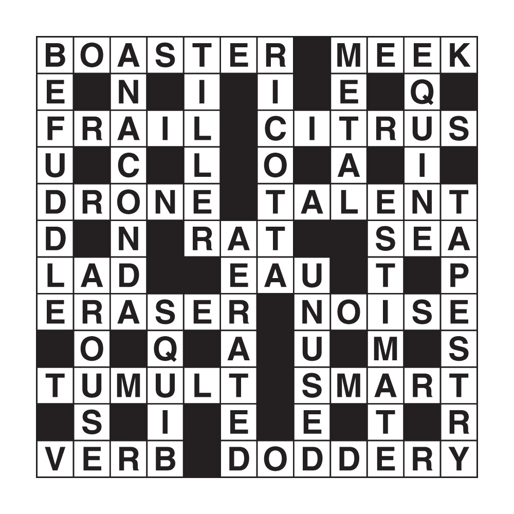 Skeleton Crossword Puzzler