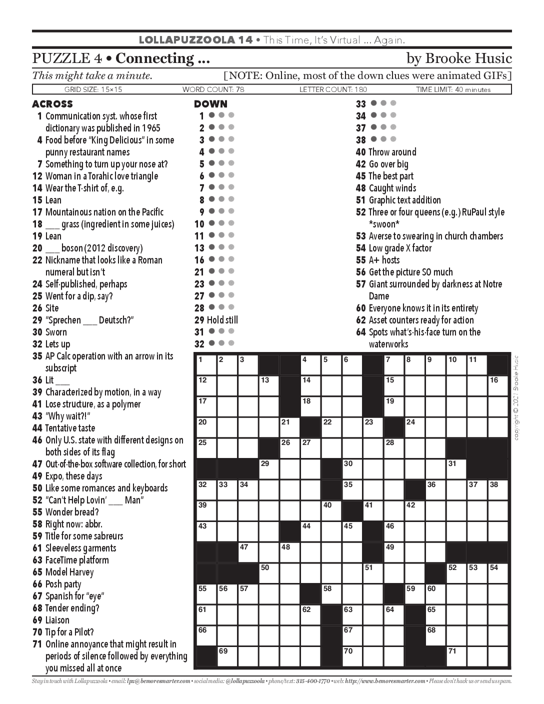 daily news crossword printable