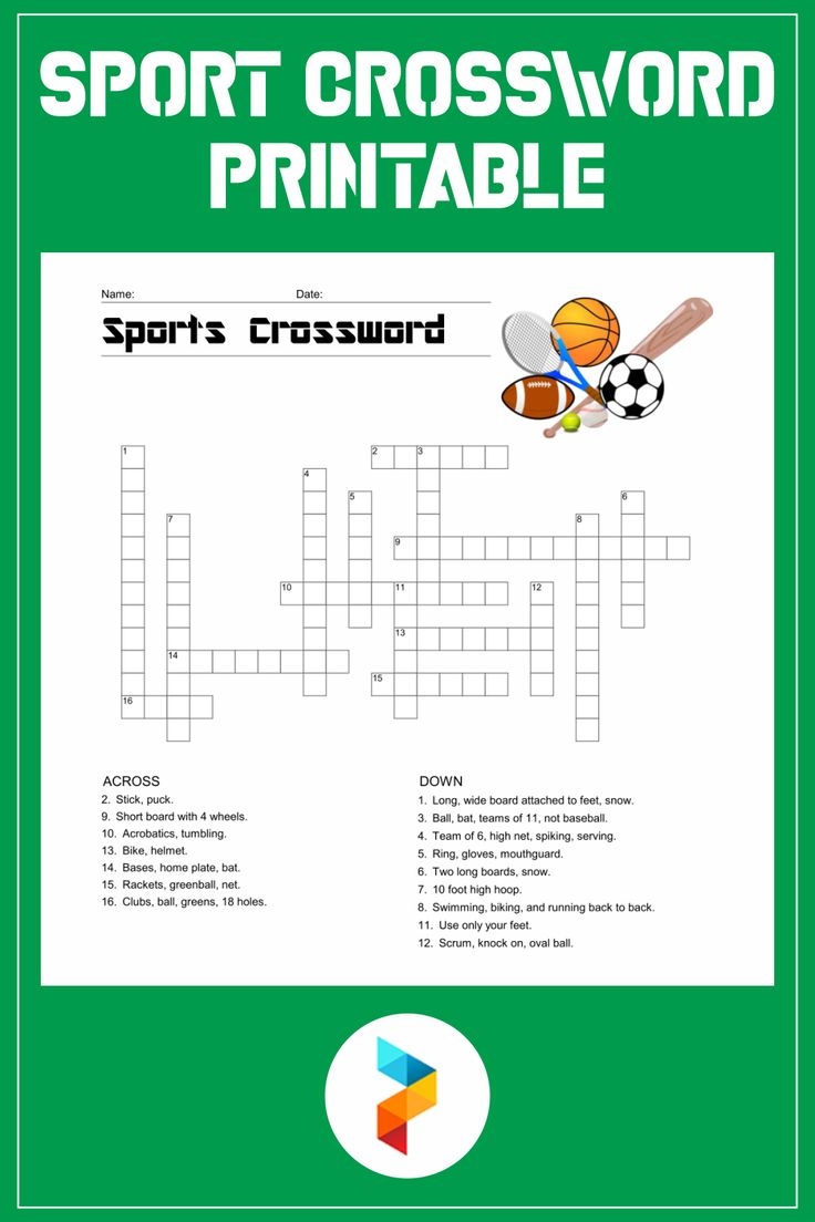 printable softball crossword puzzle