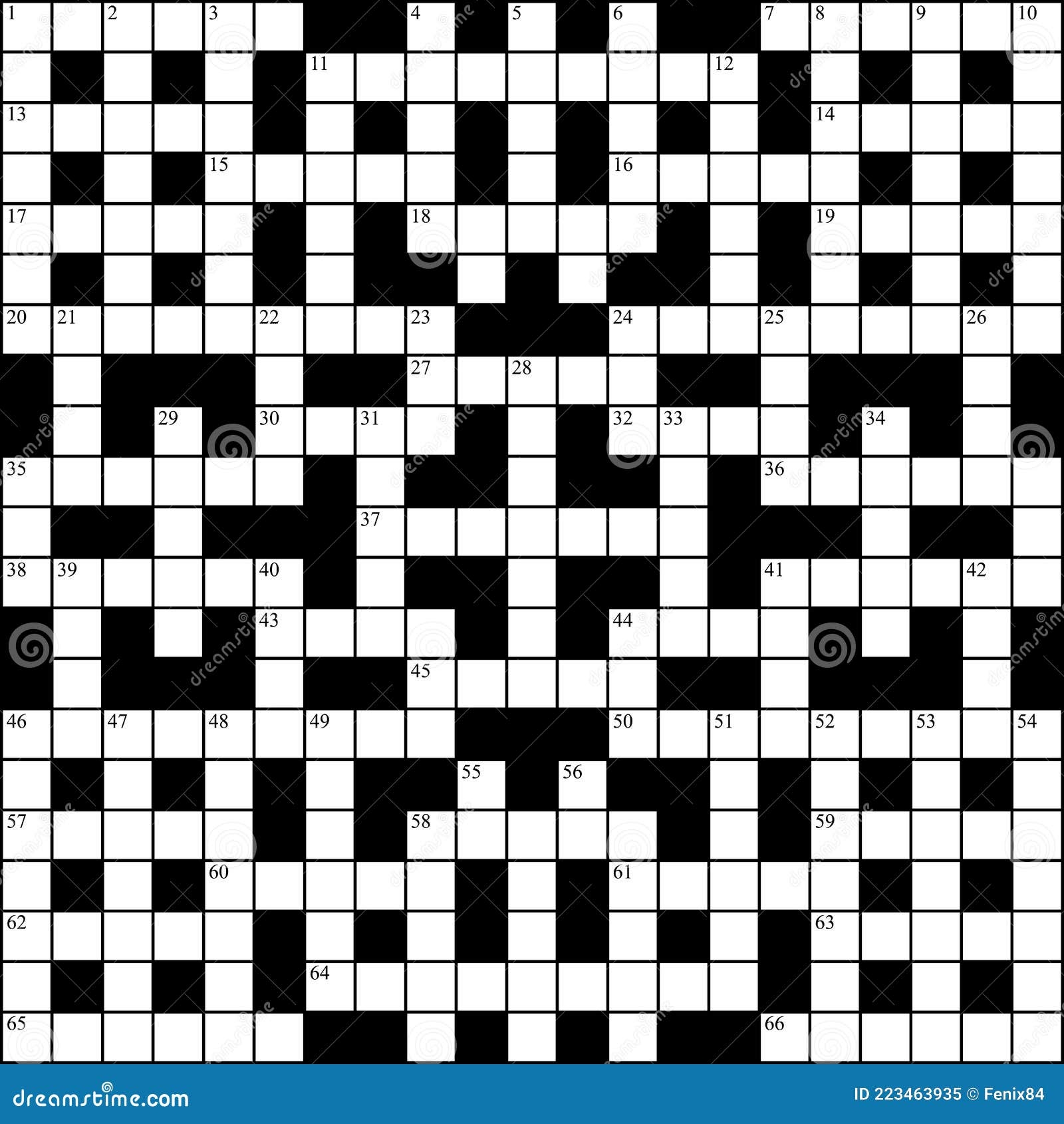 Square Crossword Template Symmetrically Intersecting Rows And Columns For Solving Words Crossword Puzzle Grid Stock Vector Illustration Of Checked Game 223463935