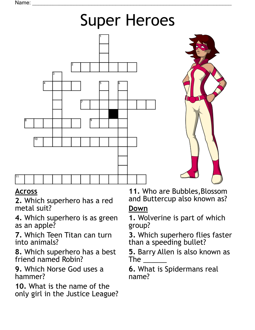 teenage crossword puzzles printable free