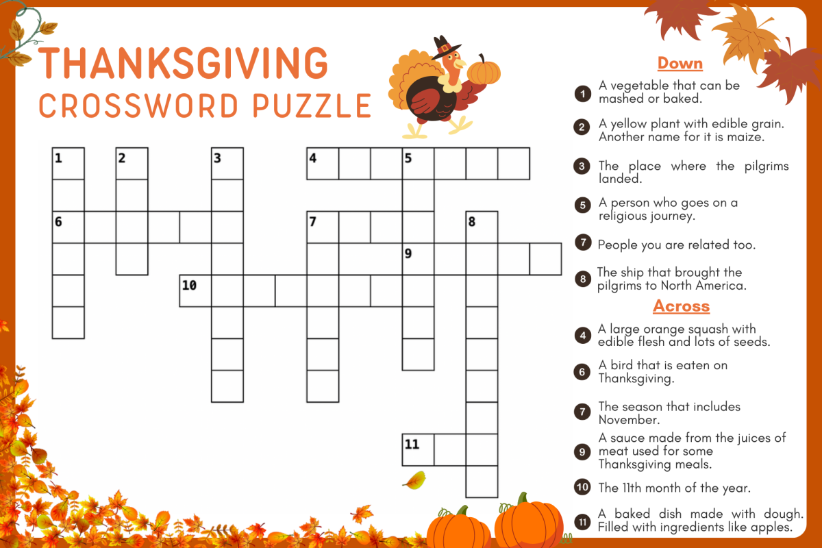 Thanksgiving Crossword Puzzle Sword Shield