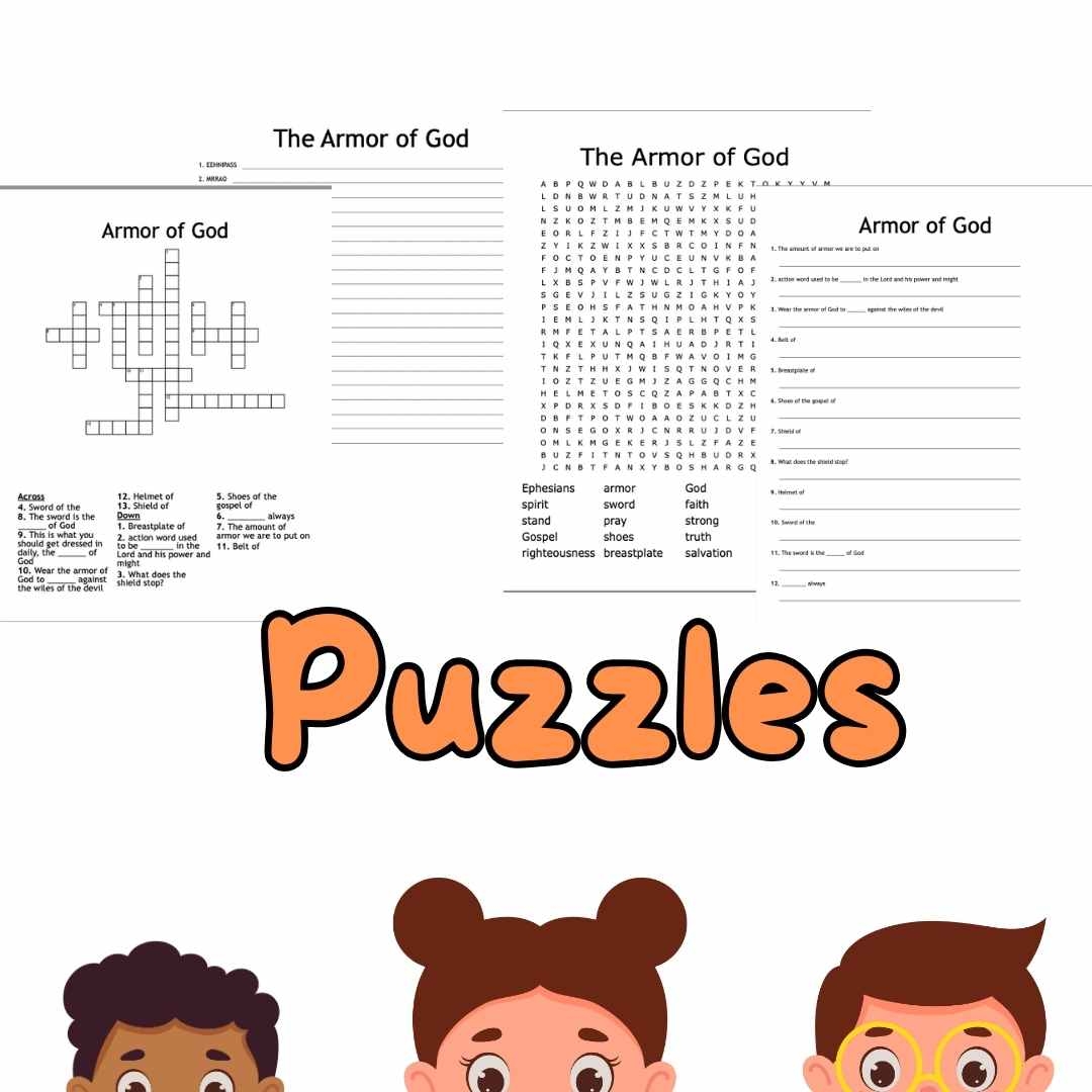 armor of god printable crossword