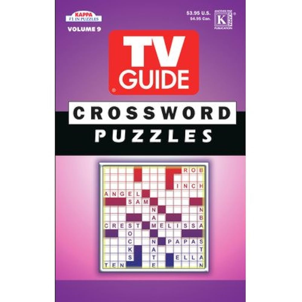 TV Guide Crossword Puzzle Book Unknown Author 0088908351004 Amazon Books