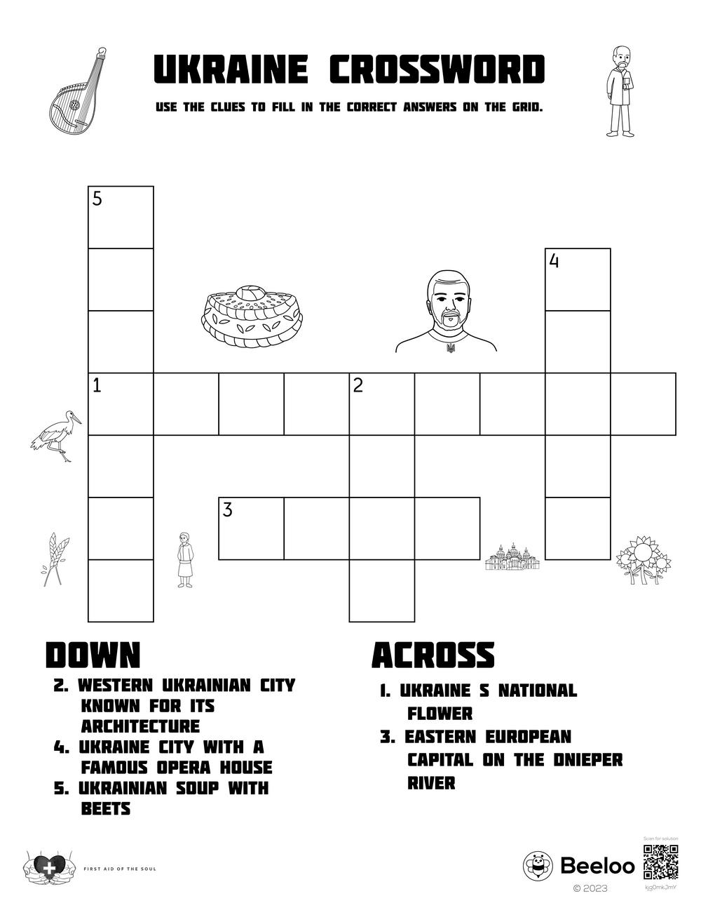 europe crossword puzzles printable