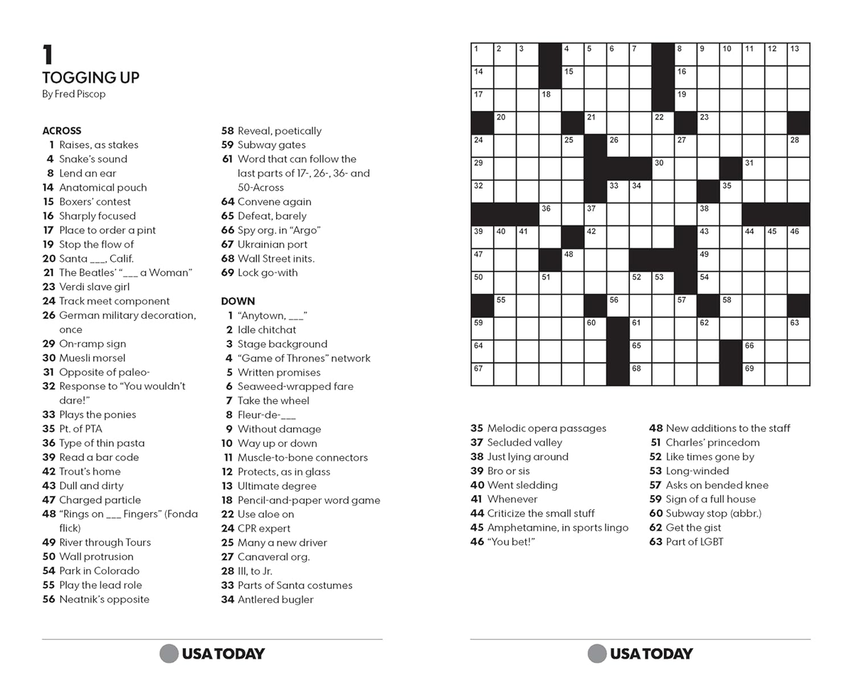 USA TODAY Crossword Super Challenge 200 Puzzles USA Today Puzzles Volume 25 EBay