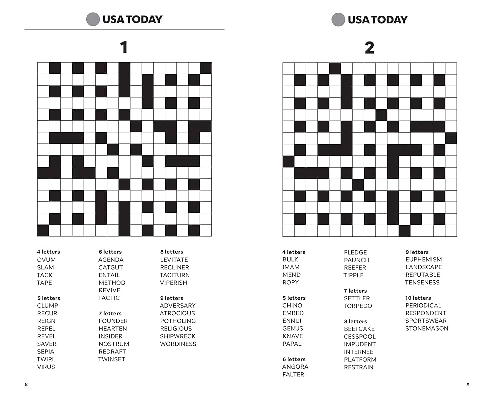usa today crossword printable
