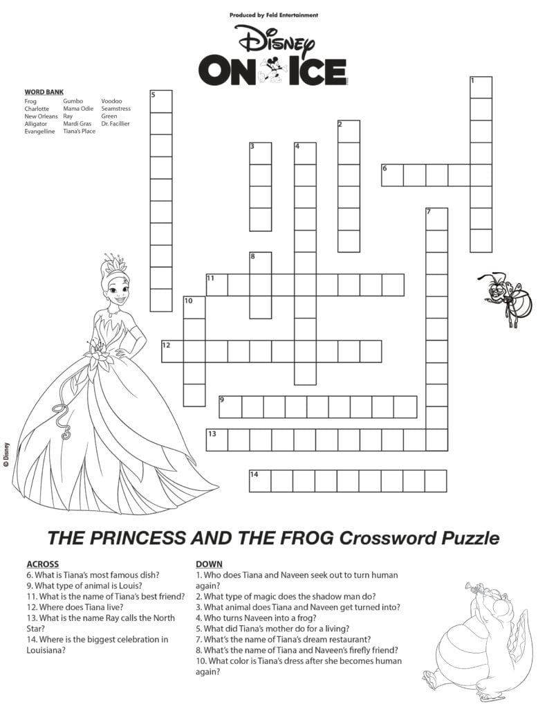 disney printable crossword puzzles
